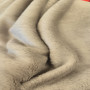 Tissu polaire doudou beige - taupe