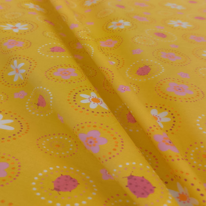 Tissu Coton Flower