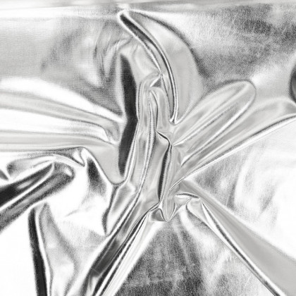 Lycra brillant argent