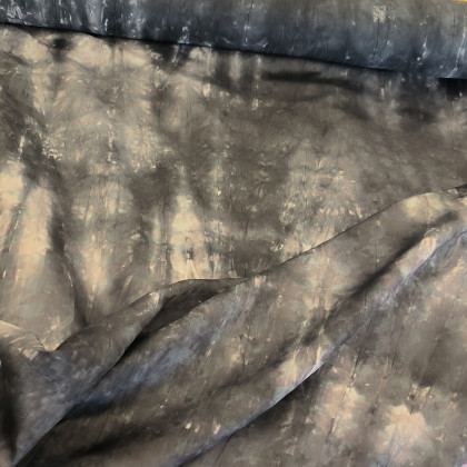 Tissu Tie and dye anthracite