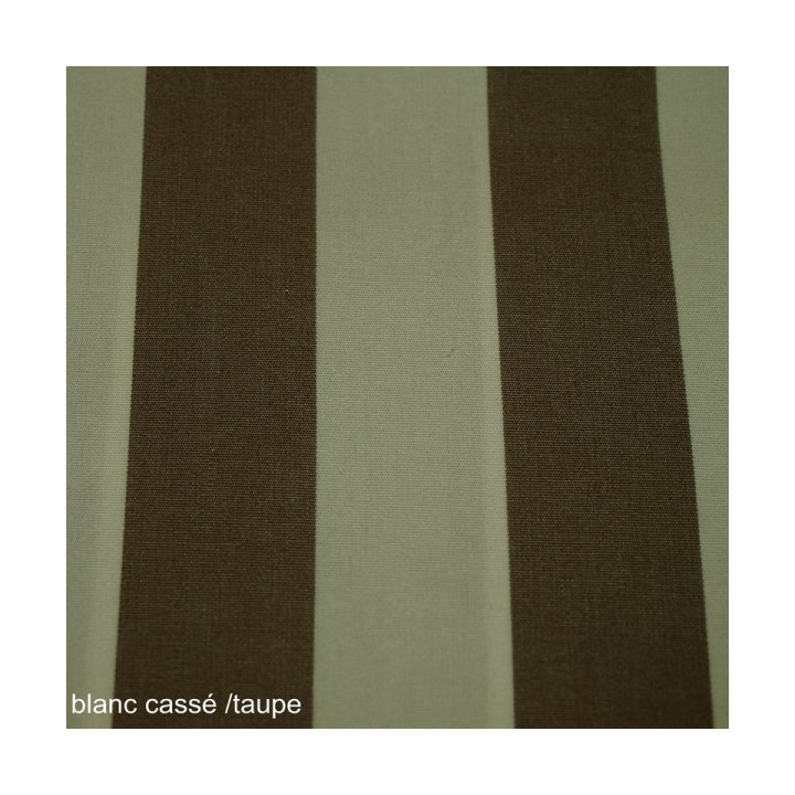 Tissu extérieur  blanc cassé/ taupe