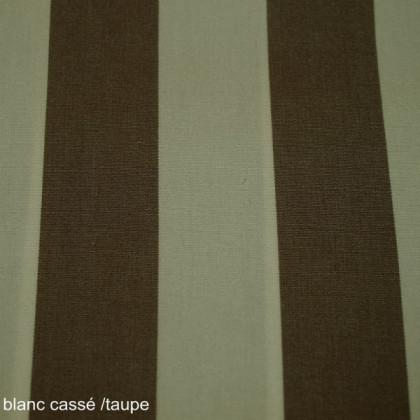 Tissu extérieur  blanc cassé/ taupe