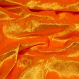 panne de velours orange
